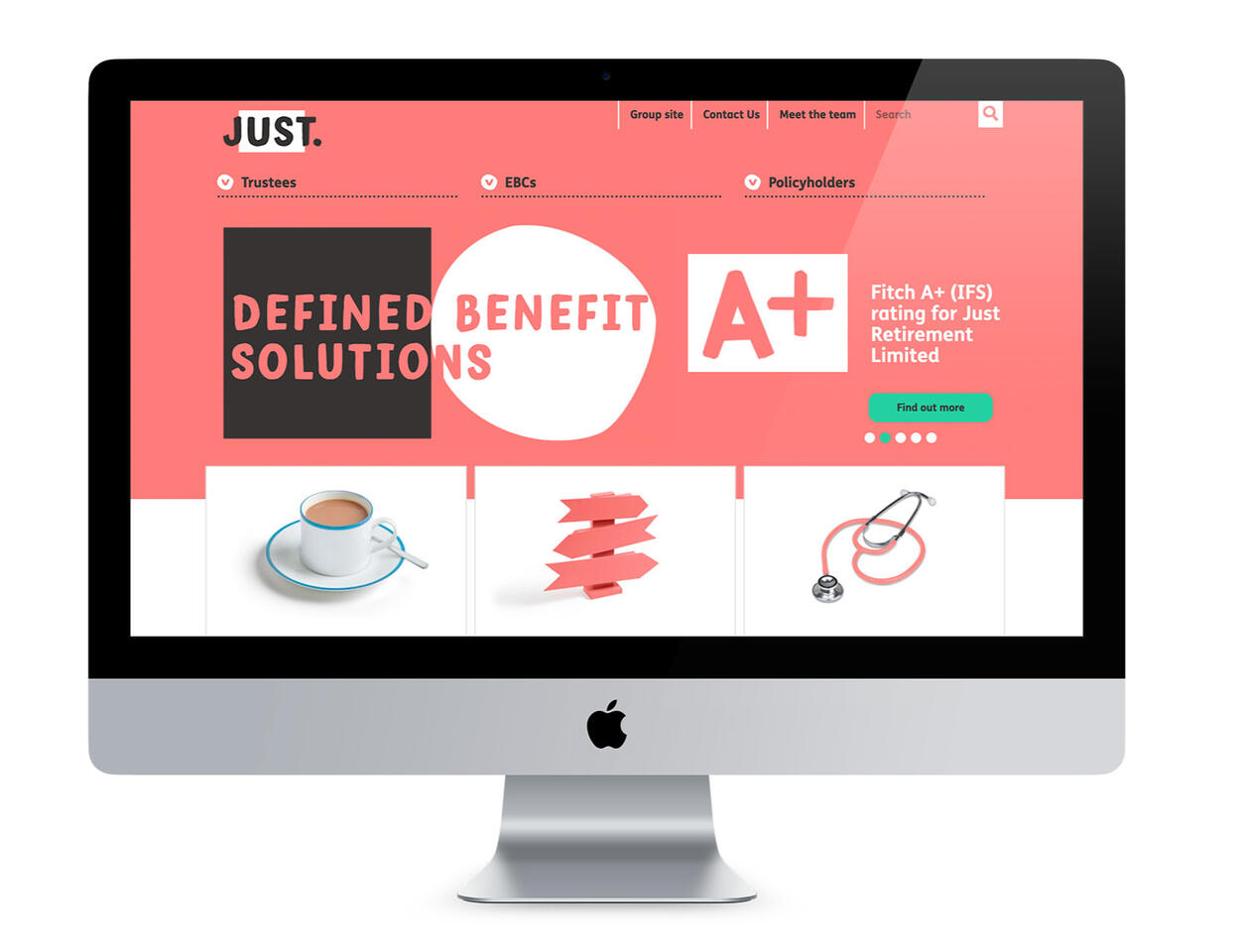 Just DB Solutions website UI